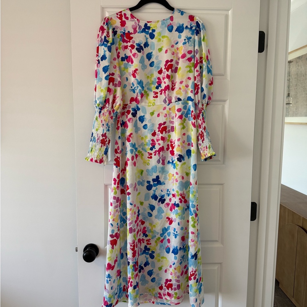 Never Fully Dressed Colorful Floral Long Sleeve Dress